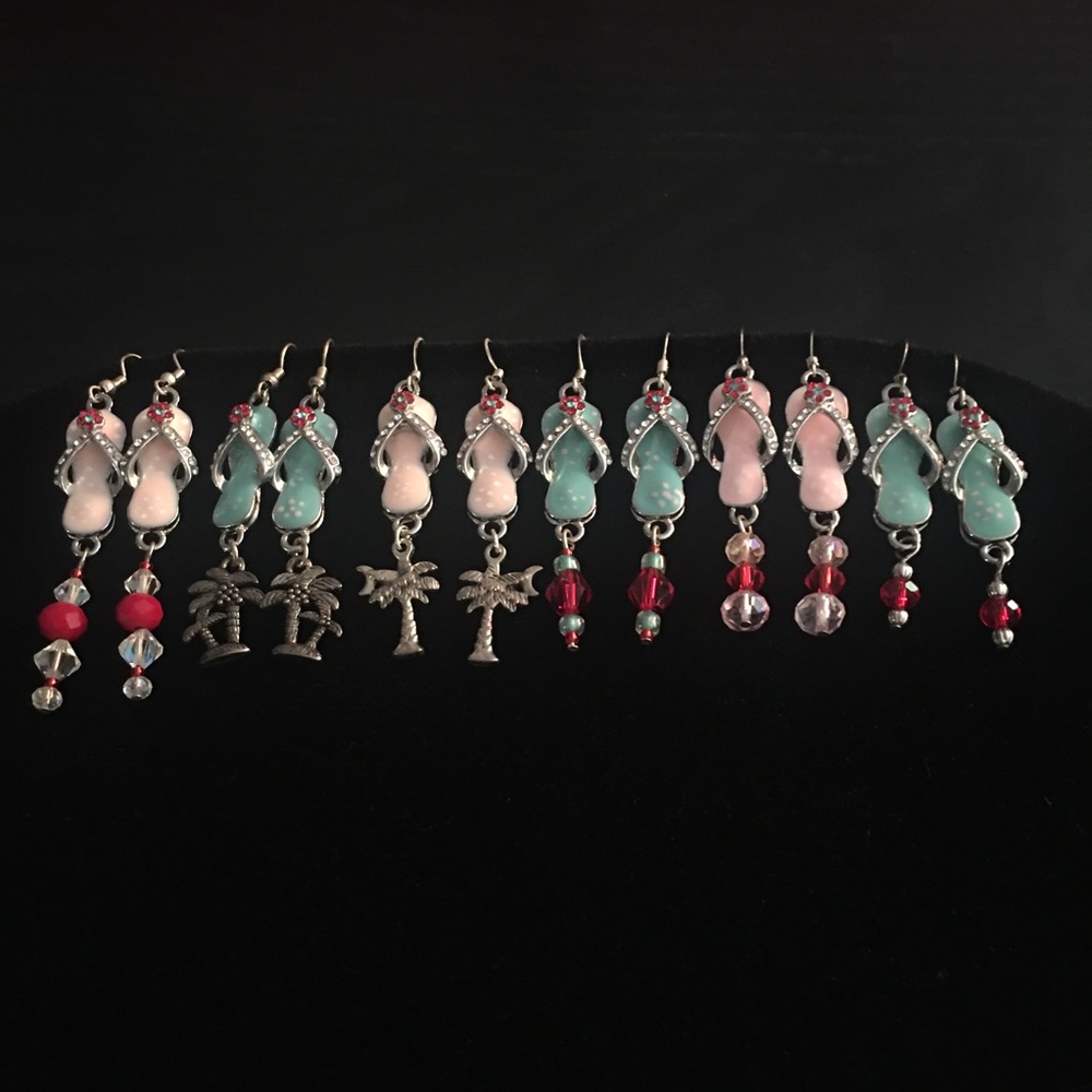 6 Pairs of Flip Flop Earrings